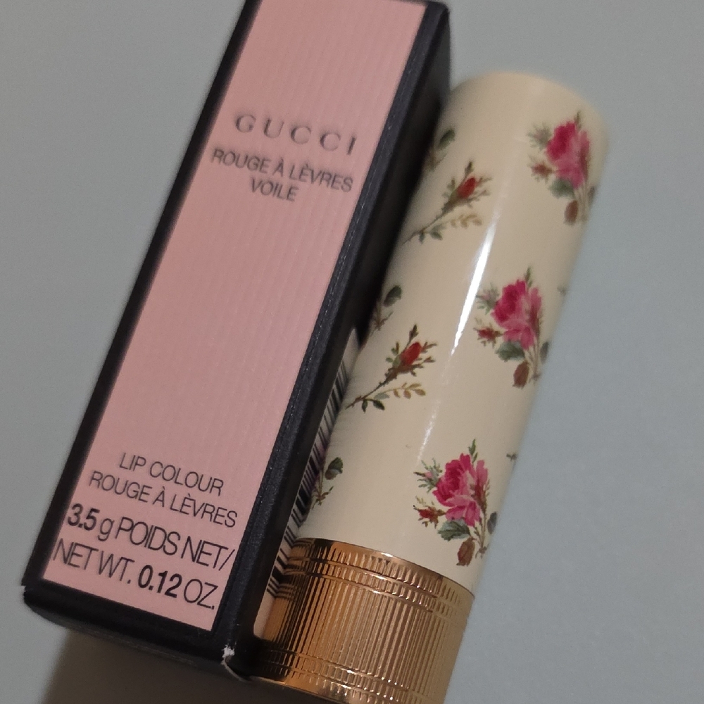 New~ Gucci Rouge à Lèvres Voile Lipstick - 208 They Met In Argentina - Picture 9 of 17